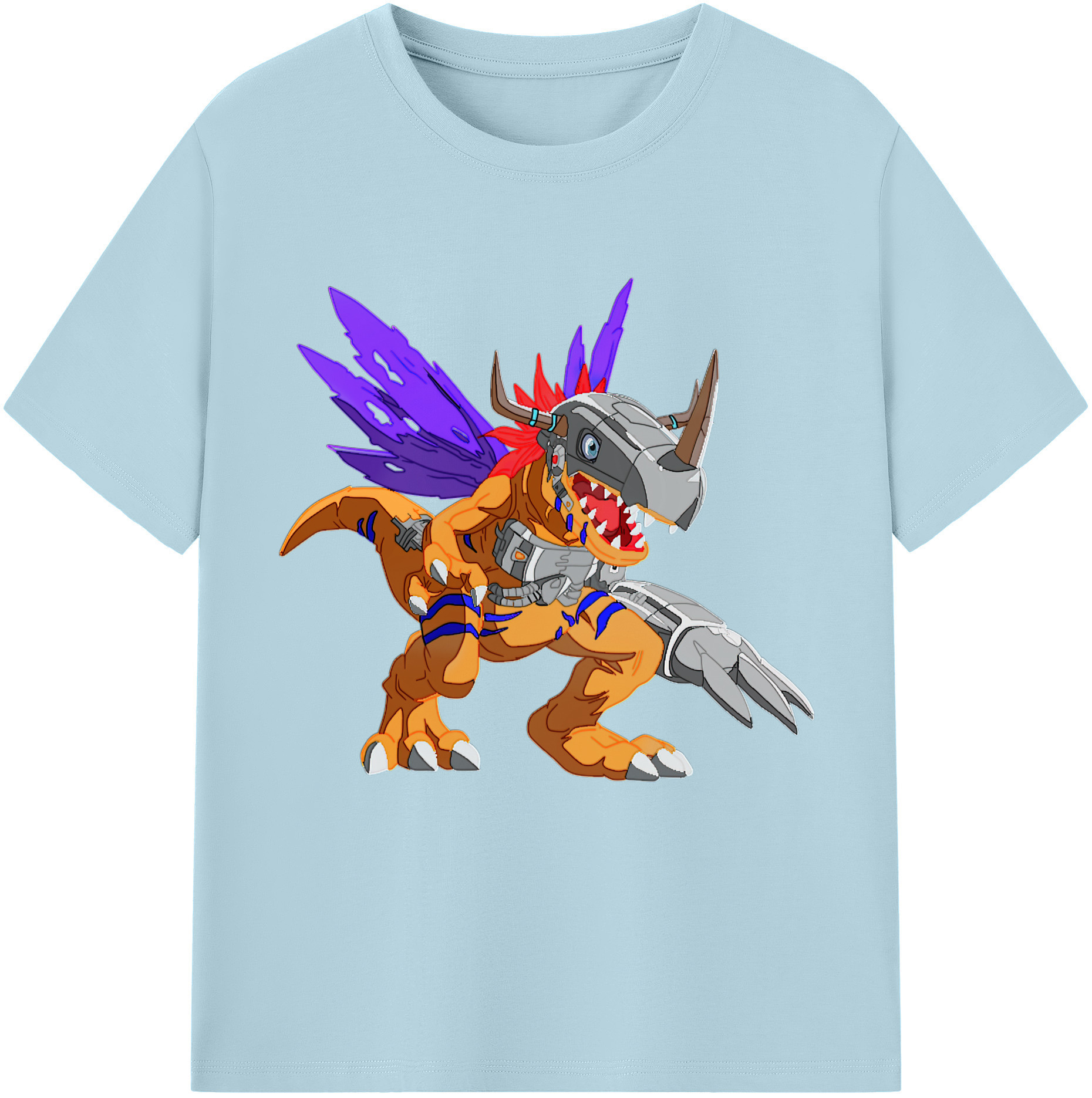 （画像用） Digimon デジタルモンスター/デジモン 綿100％半袖Tシャツ（フロントプリント）